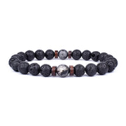 Volcanic Stone Bracelet for Men