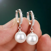 Pearl Earrings Genuine Natural Freshwater