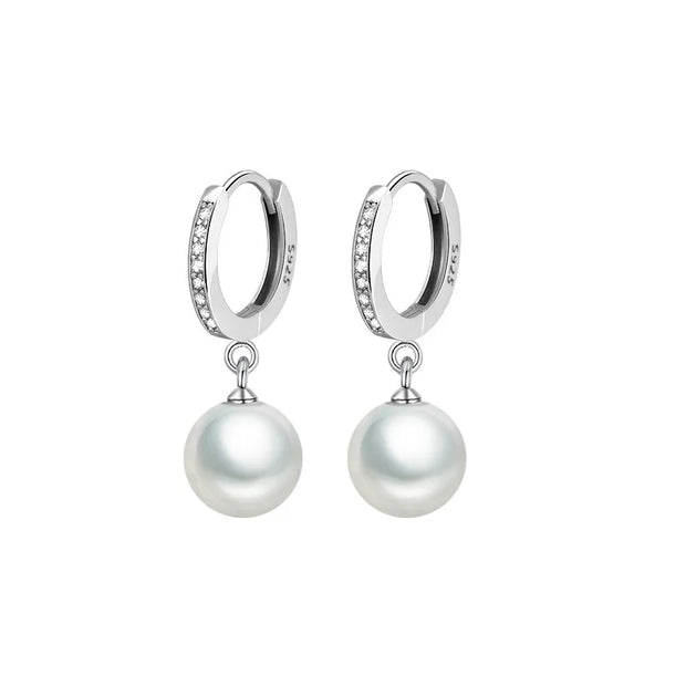 Pearl Earrings Genuine Natural Freshwater