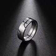 Skyrim Fashion Simple Stainless Steel Couple Ring