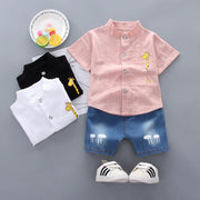 New Summer  Hot Sale Toddler Kids Baby Boys Shirt