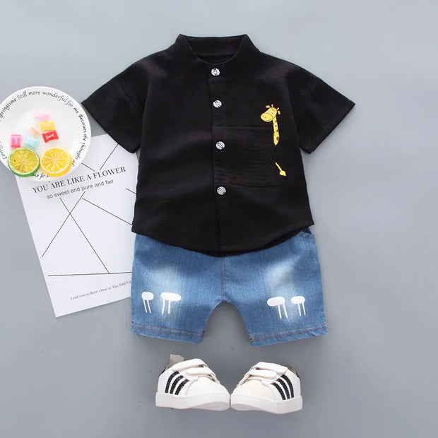 New Summer  Hot Sale Toddler Kids Baby Boys Shirt