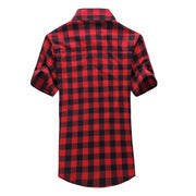 Red And Black Plaid Shirt Men