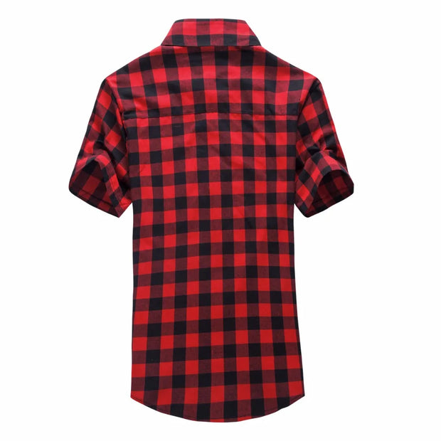 Red And Black Plaid Shirt Men