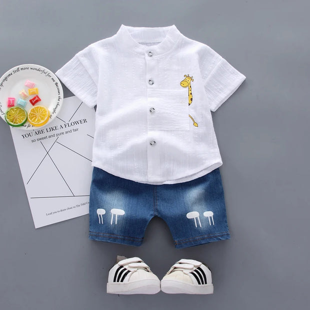 New Summer  Hot Sale Toddler Kids Baby Boys Shirt