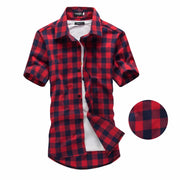 Red And Black Plaid Shirt Men