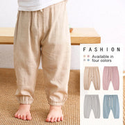 Summer Thin Boys And Girls Linen Pant Baby Harem Pants WT620