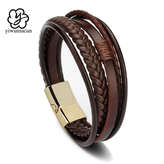 Trendy Leather Bracelets For Men