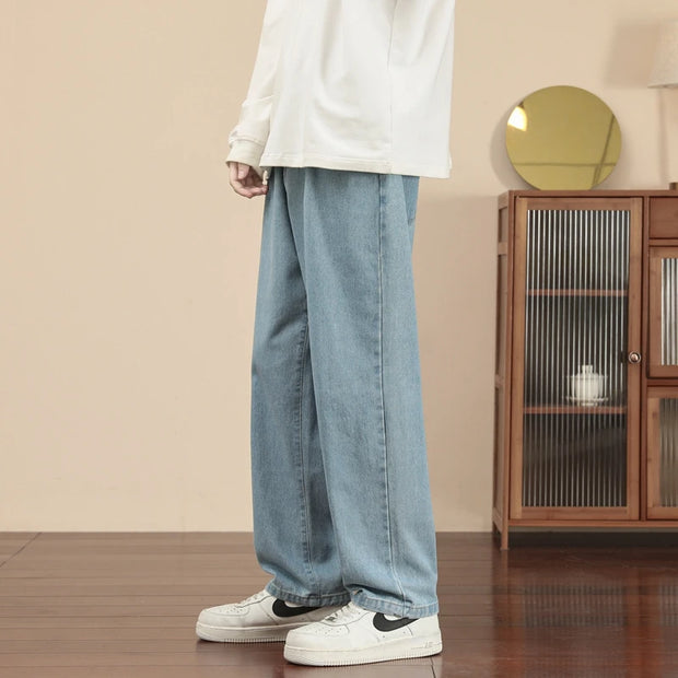 New Korean Fashion Men's Casual Ankle-Length Jeans