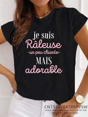 France Funny Letter Graphic Women T-shirt