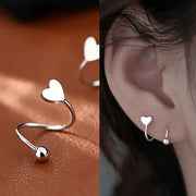 2 Pieces Stainless Steel Piercing Screw Ball Star Ear