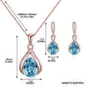 Water Drop Shape Pendant Necklace