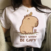 Cute Capybara Clothing T-Shirt Women