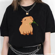 Cute Capybara Clothing T-Shirt Women