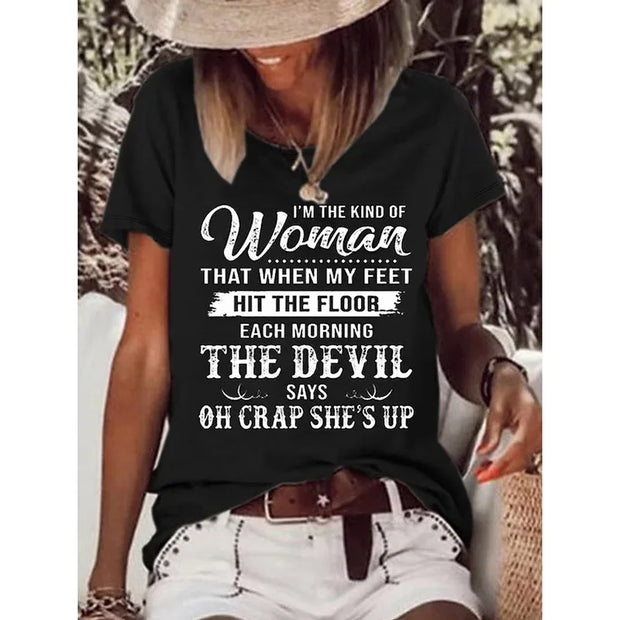 Summer New Retro Women's T-shirt