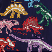 Little maven Boys Luminous Dinosaurs Print Casual Outfit T-Shirt