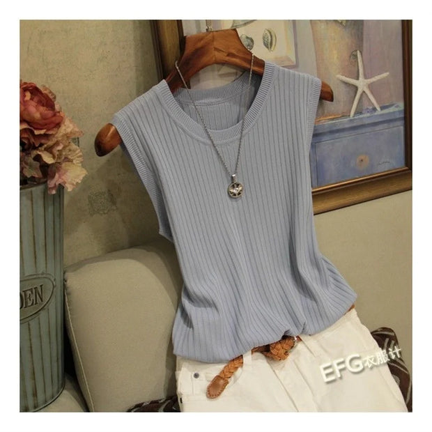 Summer Sleeveless Blouse Women