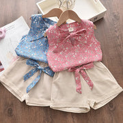 Summer Girls Children Casual Sleeveless Chiffon Blous