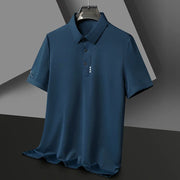 New Men's Short Sleeved Solid Color POLO Shirt