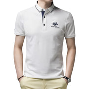 New Summer Korean  Embroidered Polo Shirt