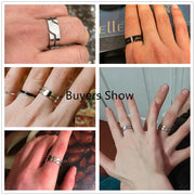 Skyrim Fashion Simple Stainless Steel Couple Ring