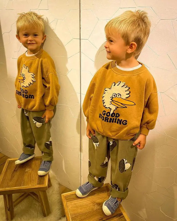 Winter Boys and Girls Pants Set.