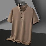 New Men's Short Sleeved Solid Color POLO Shirt