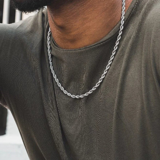 Rope Chain Necklace Men