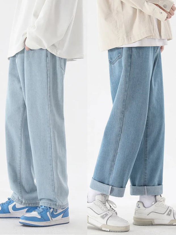 New Korean Fashion Men's Casual Ankle-Length Jeans