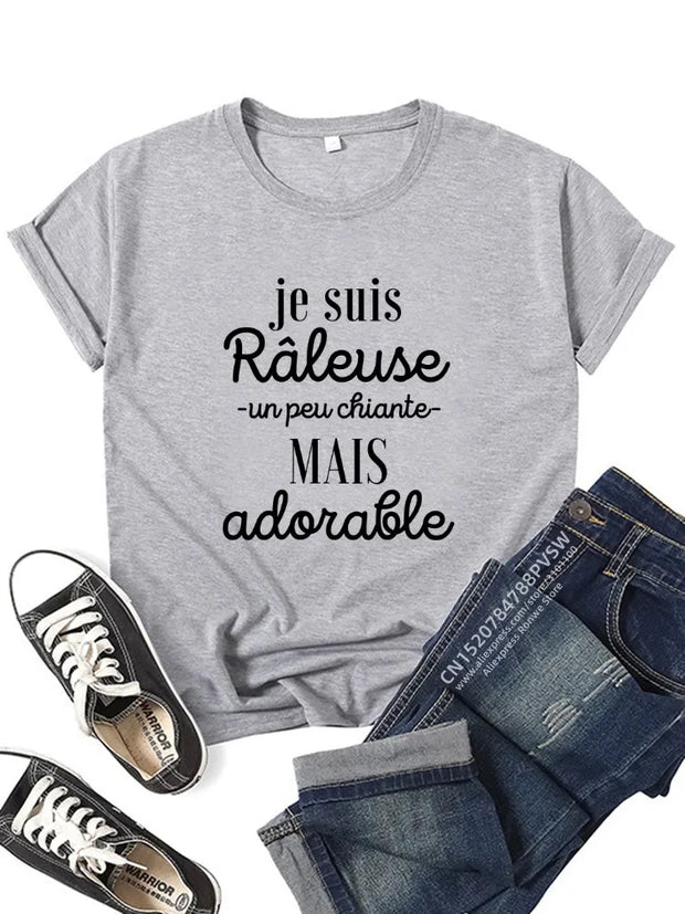 France Funny Letter Graphic Women T-shirt