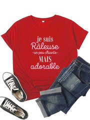 France Funny Letter Graphic Women T-shirt