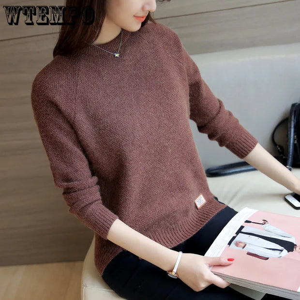 Female Casual Short Knitted Sweater