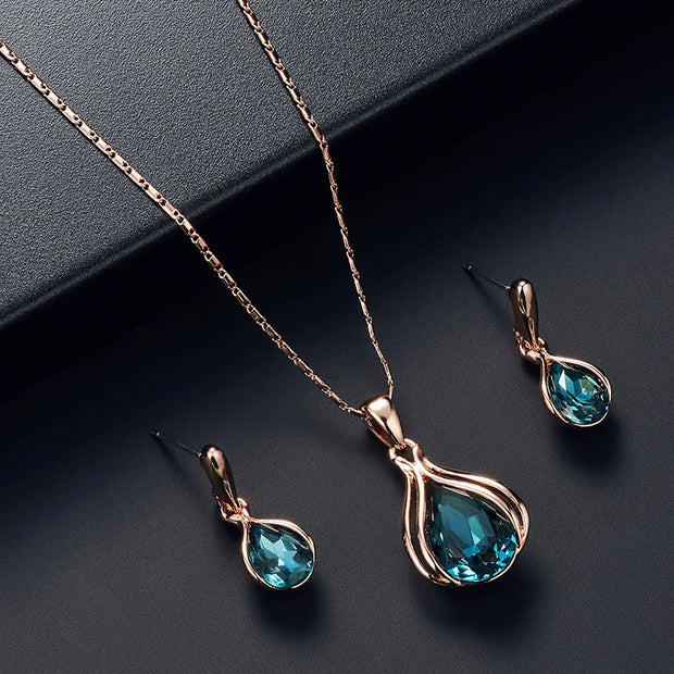 Water Drop Shape Pendant Necklace