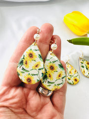 SUNFLOWER drop earrings