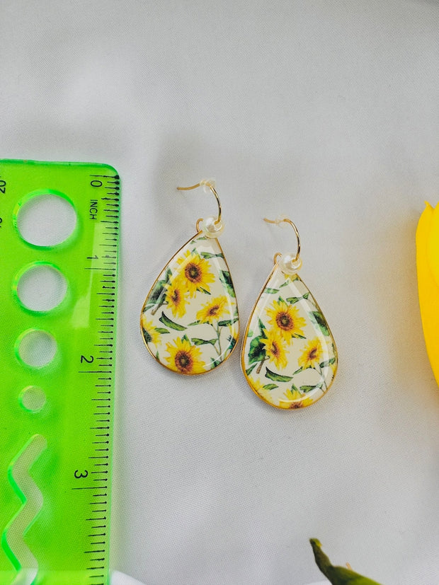 SUNFLOWER drop earrings