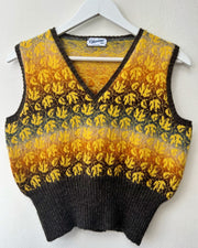 Custom 1940s-inspired Knitted Fair Isle Vest